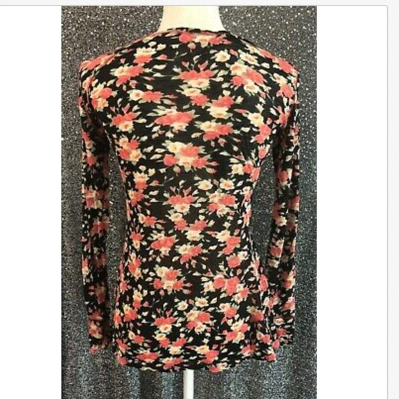 Free People~Floral Print Layering Top ~ Medium - Picture 3 of 4